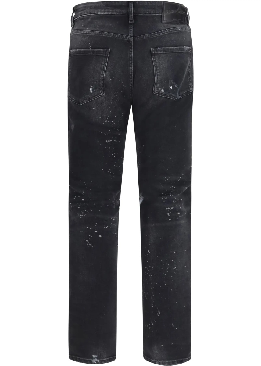 Blugi Teddy dark wash stretch denim Jeans - Img 2