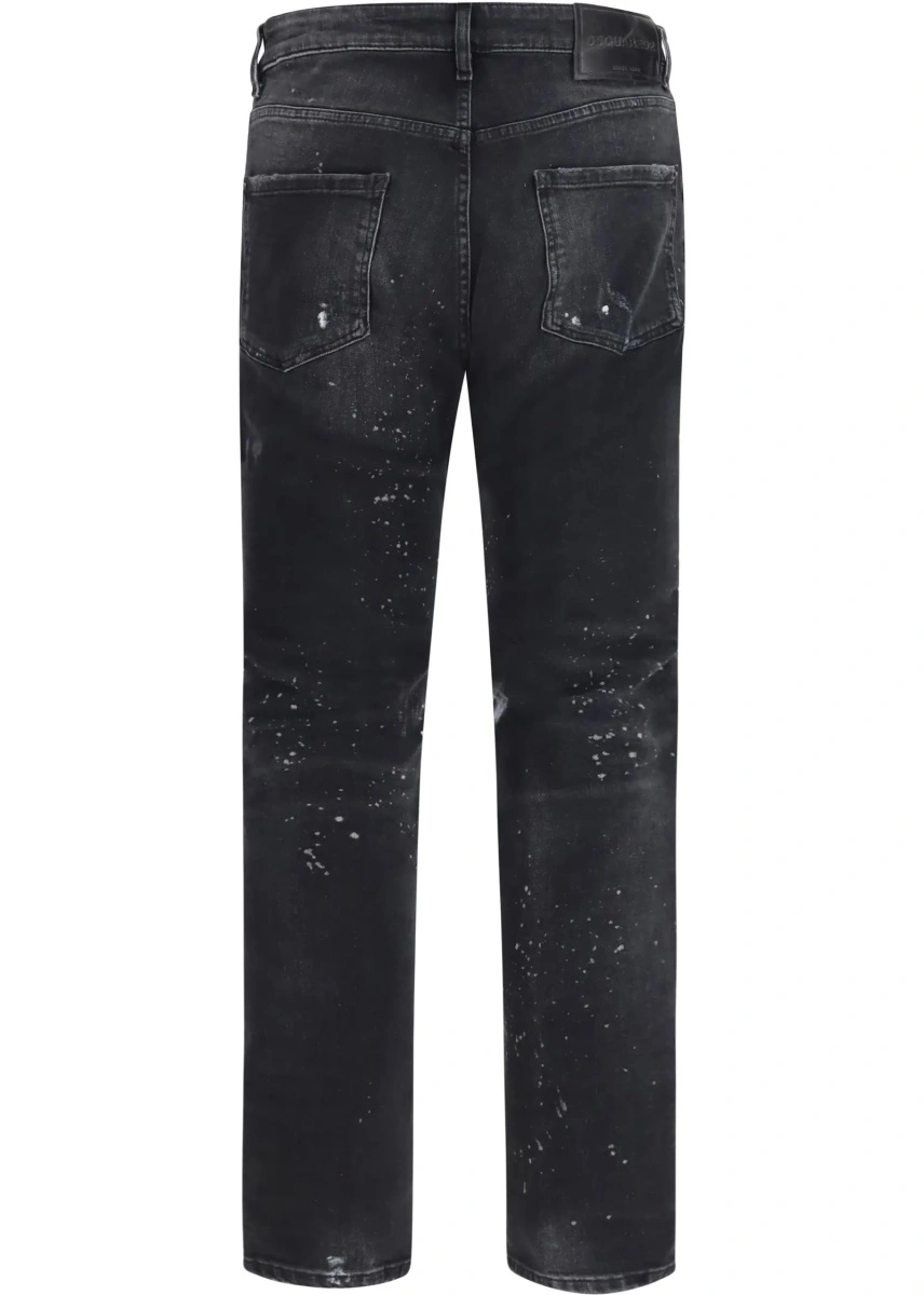Blugi Teddy dark wash stretch denim Jeans - Img 2