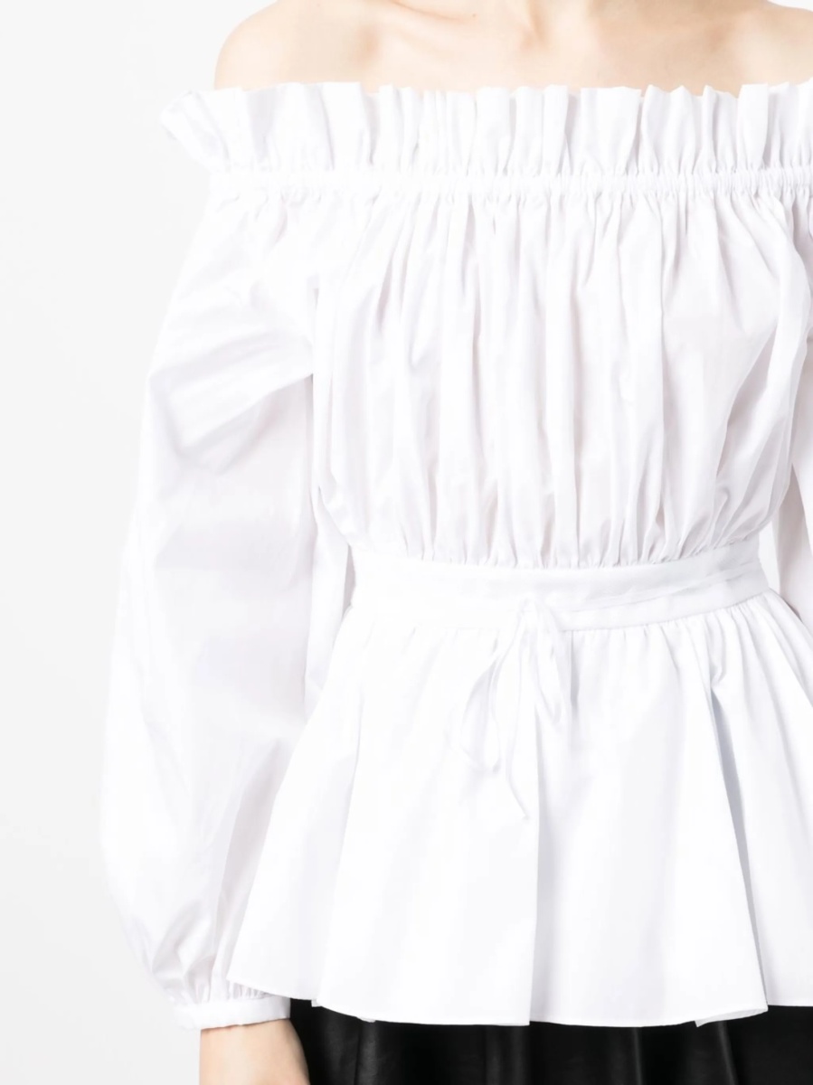 Bluza Alexander McQueen alba din bumbac - Img 5