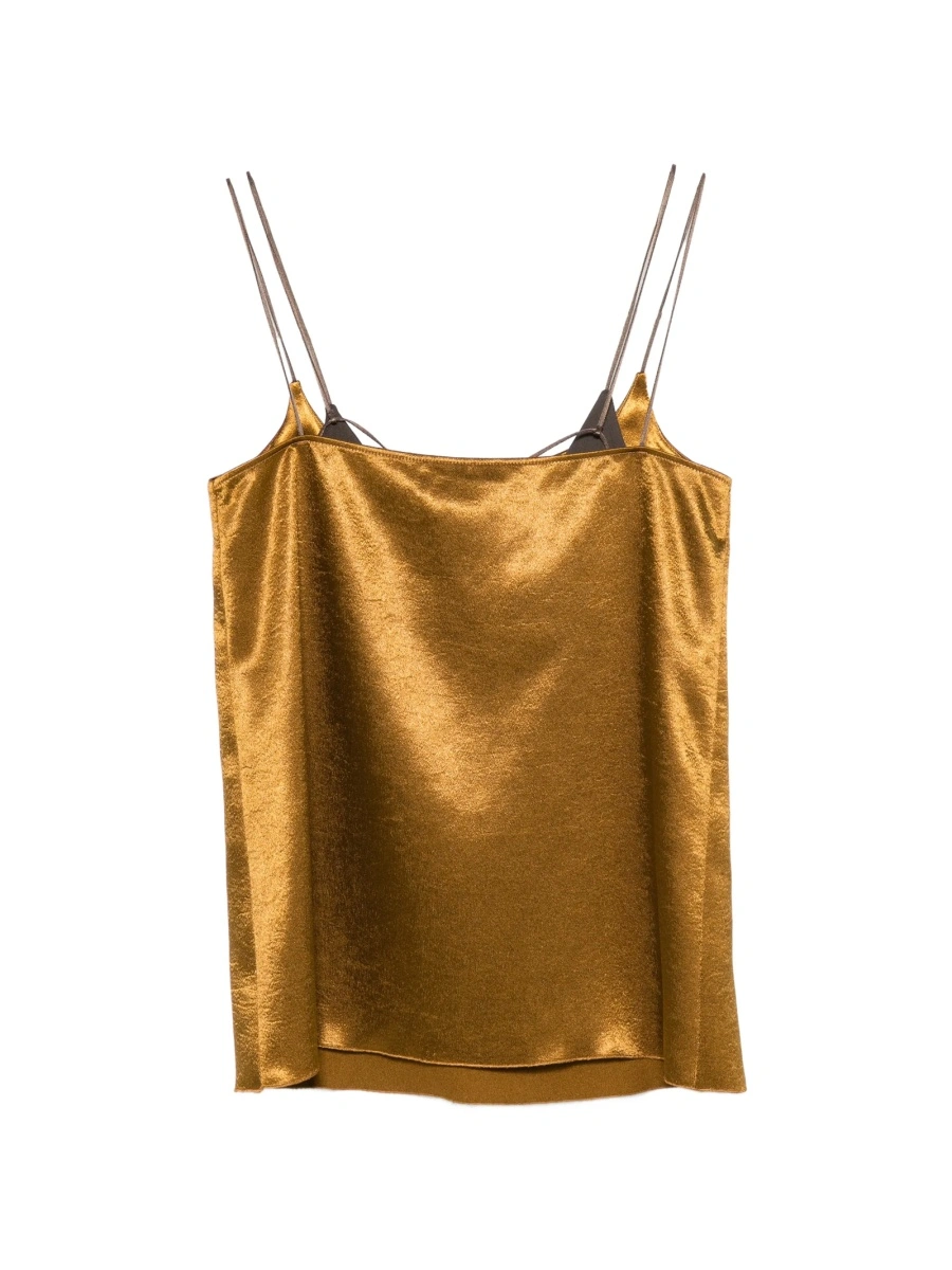 Bluza ALYSI aurie din polyester - Img 2