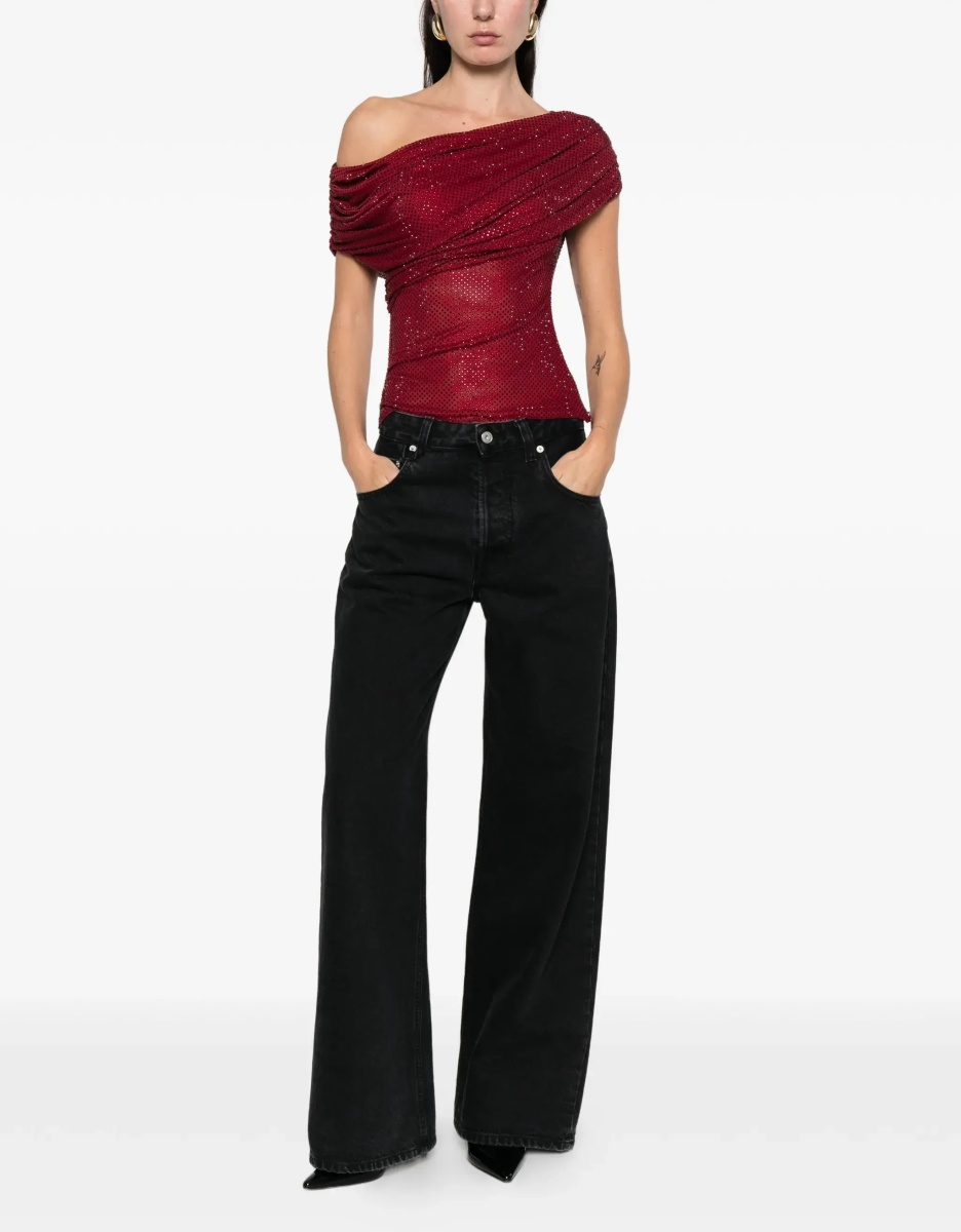 Bluza Asymmetrical Top With Rhinestones - Img 3