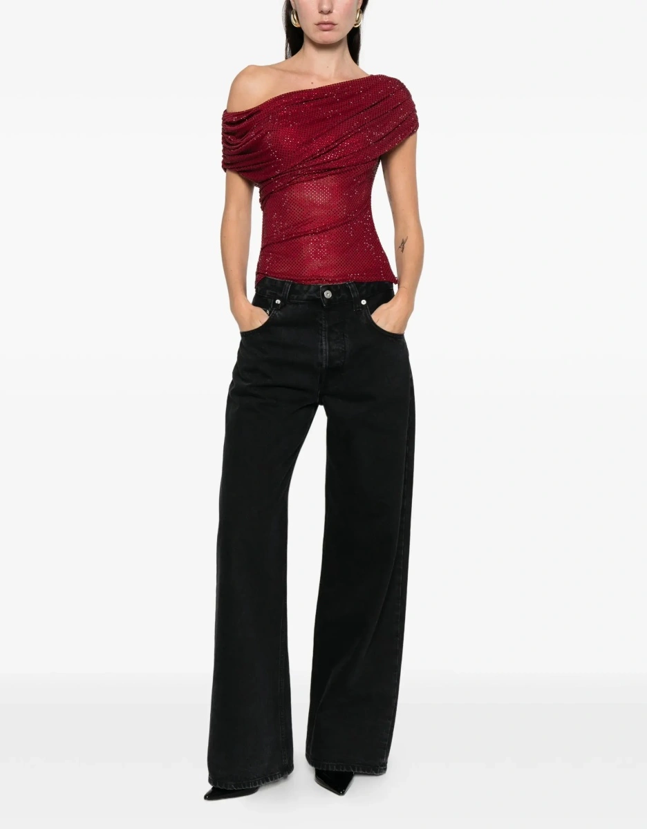 Bluza Asymmetrical Top With Rhinestones - Img 3