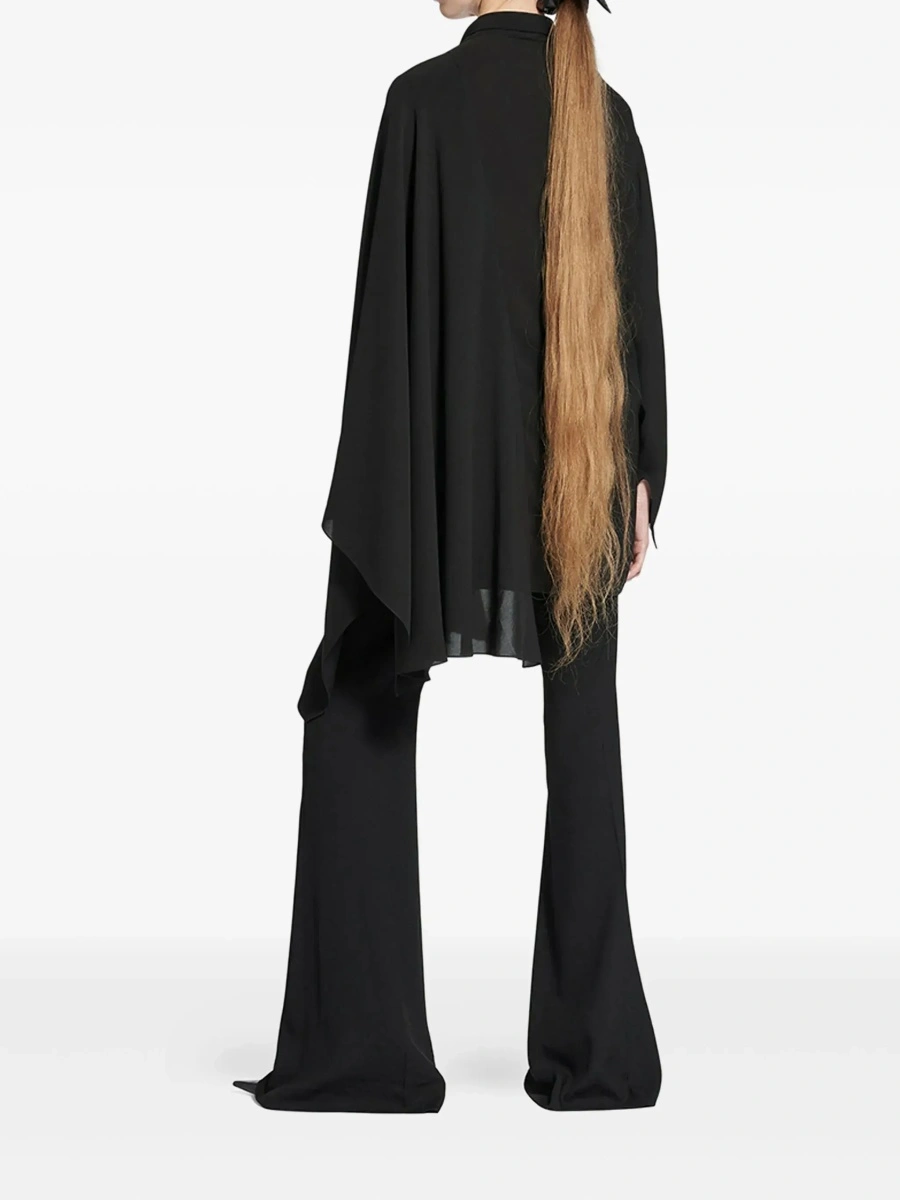 Bluza Balenciaga neagra din matase - Img 4