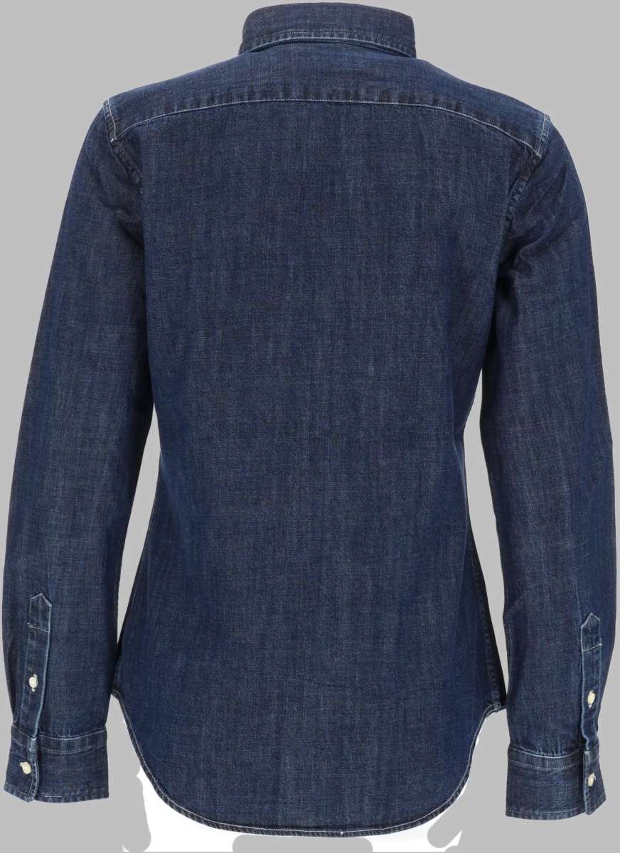 Bluza Camicia In Denim Con Logo - Img 2