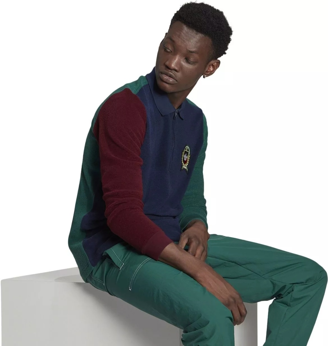 Bluza Collegiate Crest Polo Shirt H32142 - Img 4