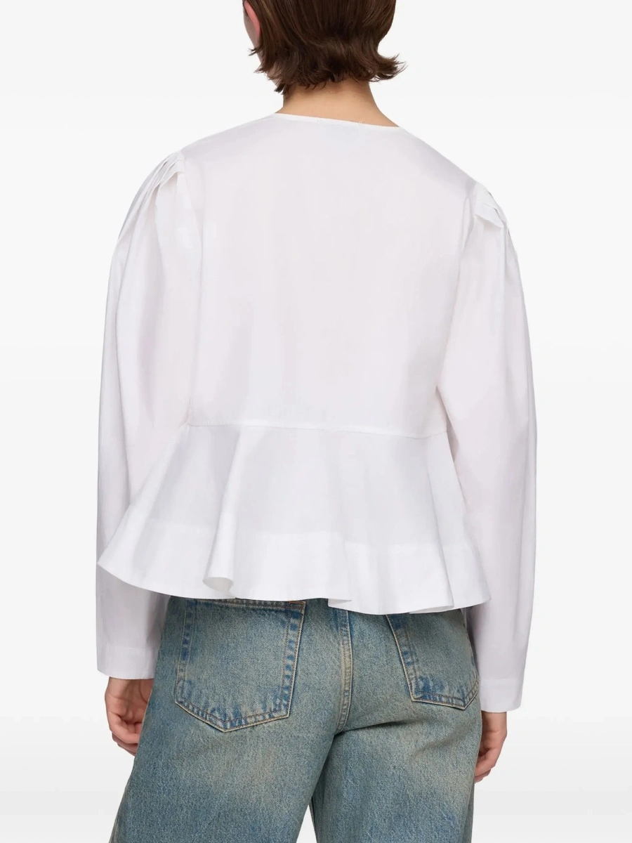 Bluza Cotton poplin Blouse with bows - Img 6