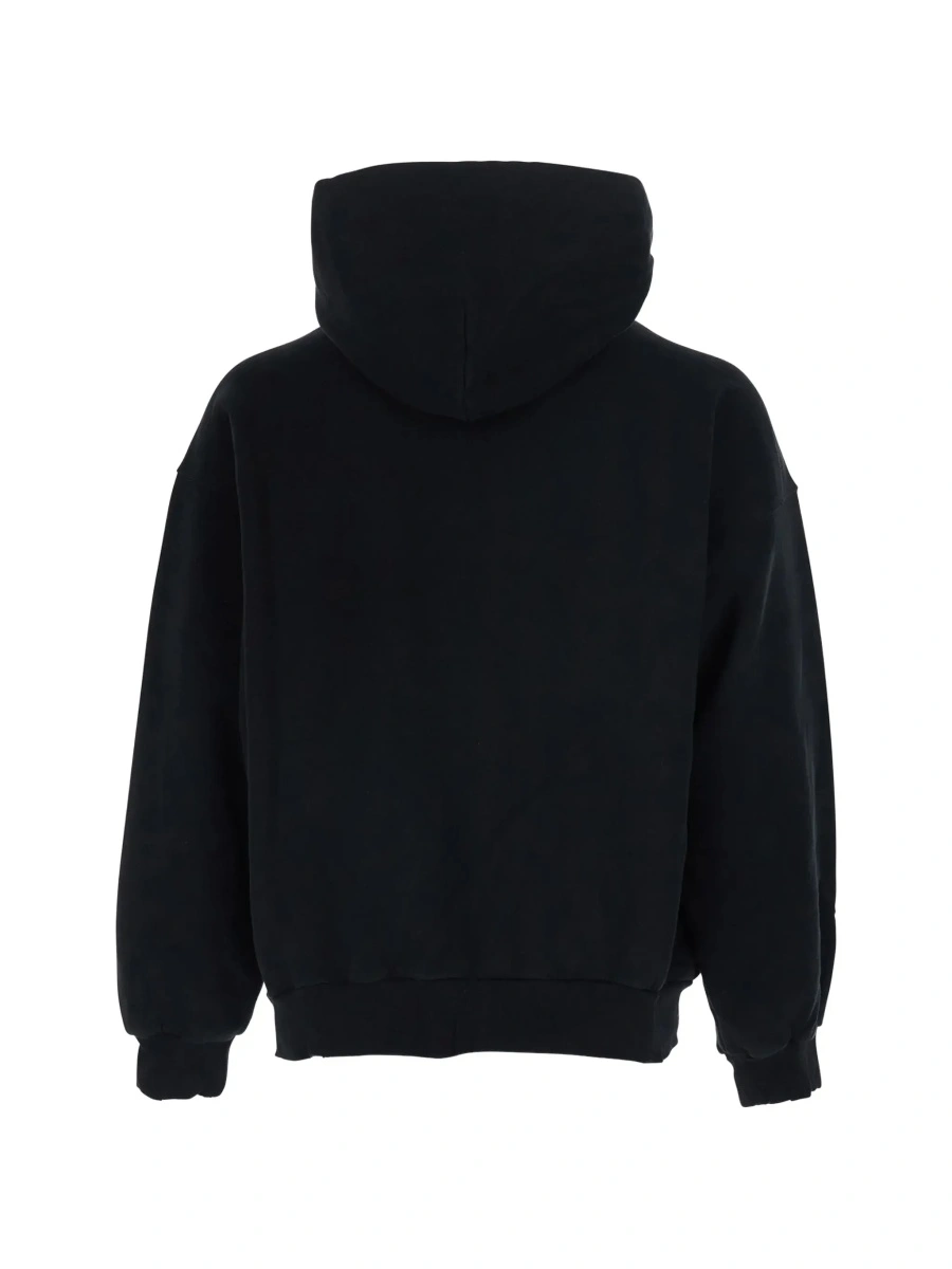 Bluza de trening Balenciaga neagra din bumbac 'Messy Spray' - Img 4