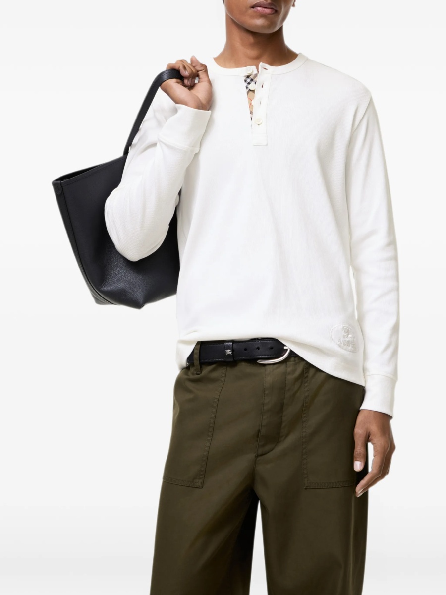 Bluza de trening Burberry neutra din spandex/elastan si bumbac - Img 2