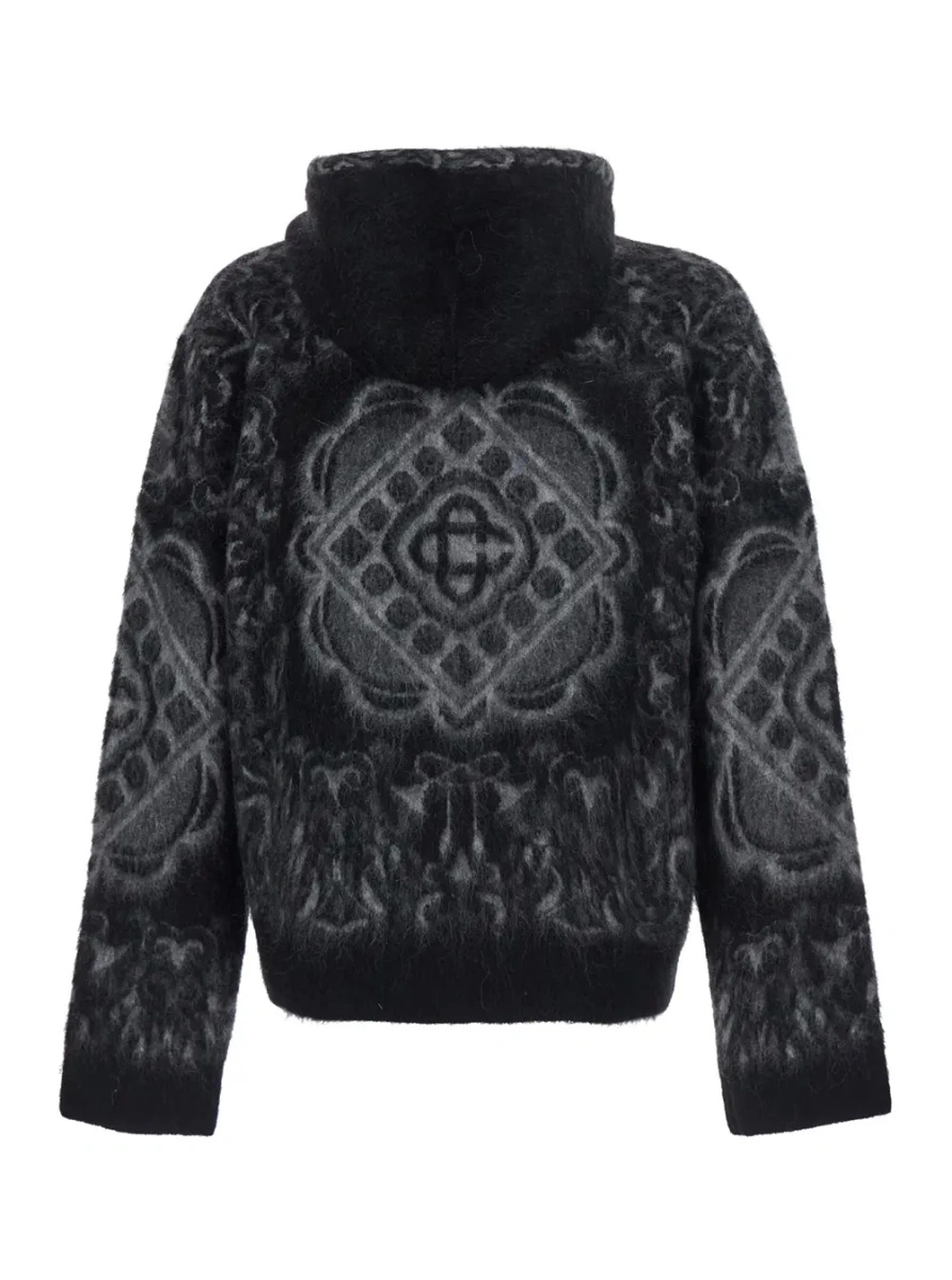 Bluza de trening Casablanca neagra din lana - Img 2