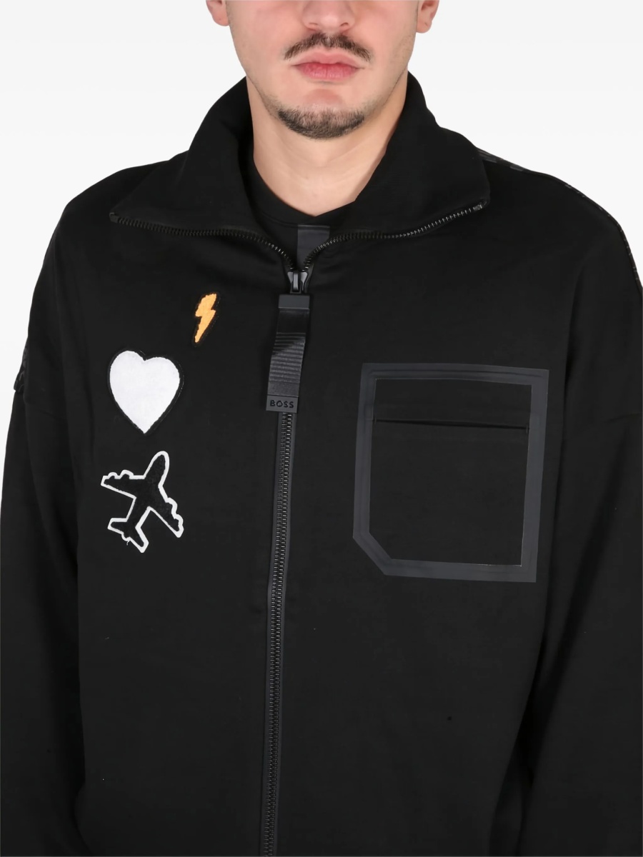 Bluza de trening Hugo Boss neagra - Img 4