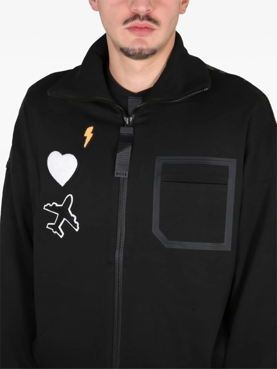 Bluza de trening Hugo Boss neagra - Img 4