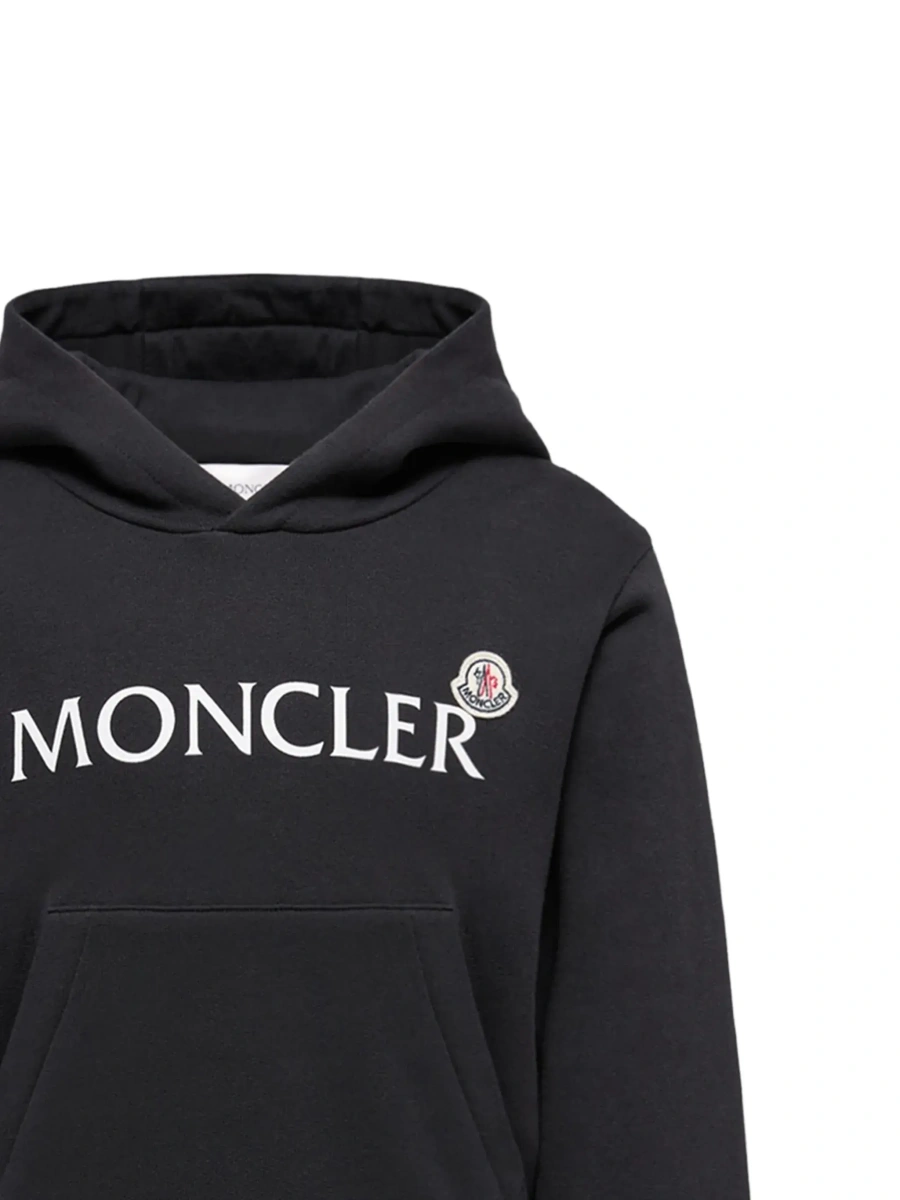 Bluza de trening Moncler neagra din bumbac - Img 4