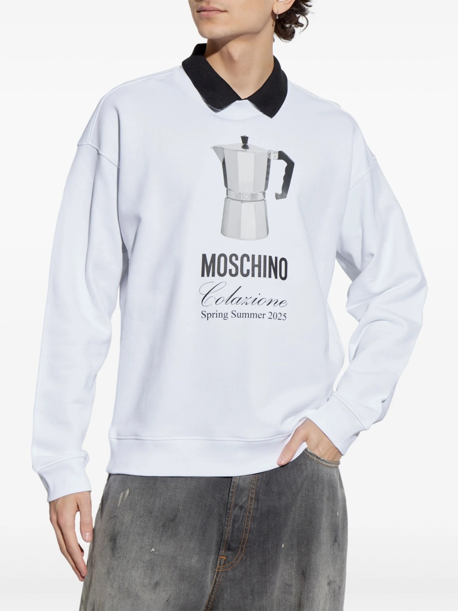 Bluza de trening Moschino alba - Img 3