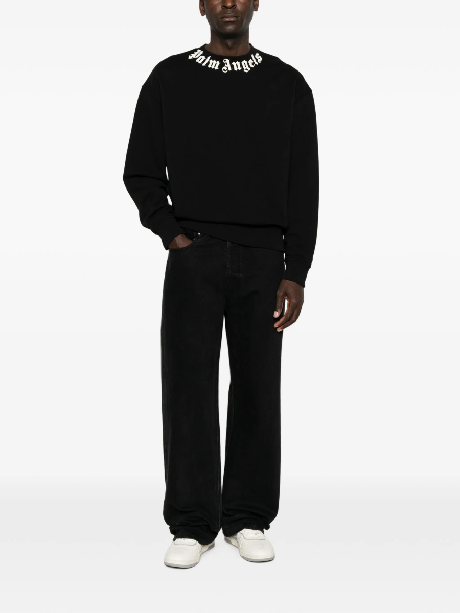 Bluza de trening Palm Angels neagra din bumbac - Img 2