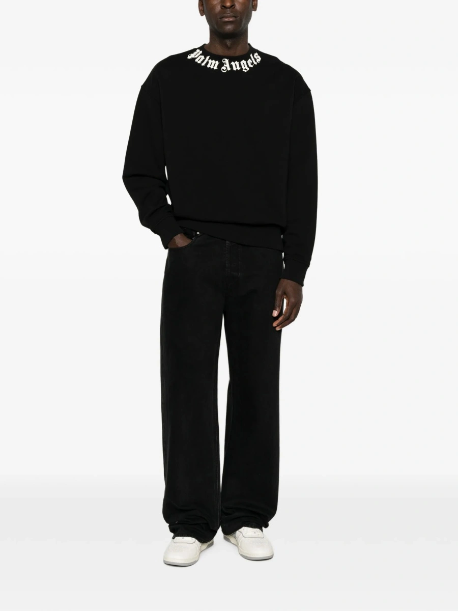 Bluza de trening Palm Angels neagra din bumbac - Img 2