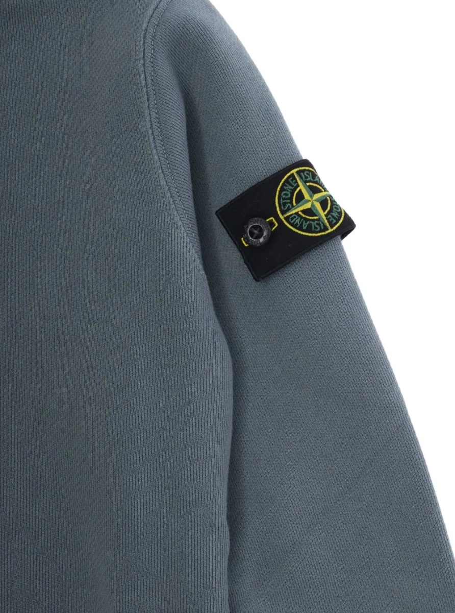 Bluza de trening Stone Island albastra din bumbac - Img 3