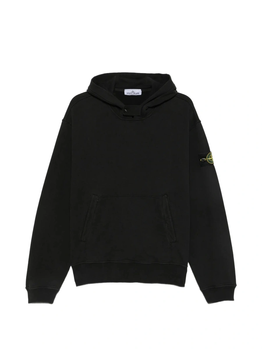 Bluza de trening Stone Island neagra din bumbac - Img 8