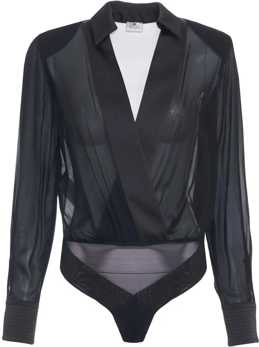 Bluza eleganta Elisabetta Franchi neagra - Img 2