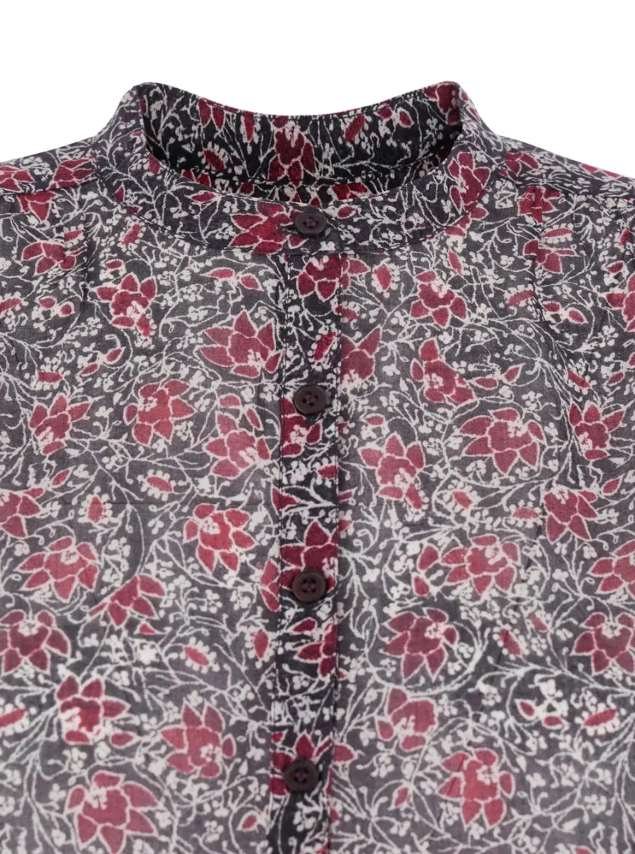 Bluza Isabel Marant mov din bumbac - Img 3