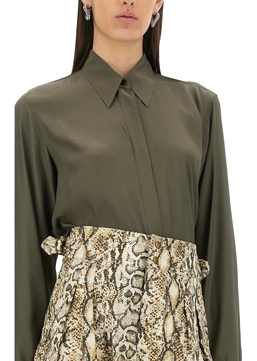Bluza Silk Blend Satin Shirt - Img 4