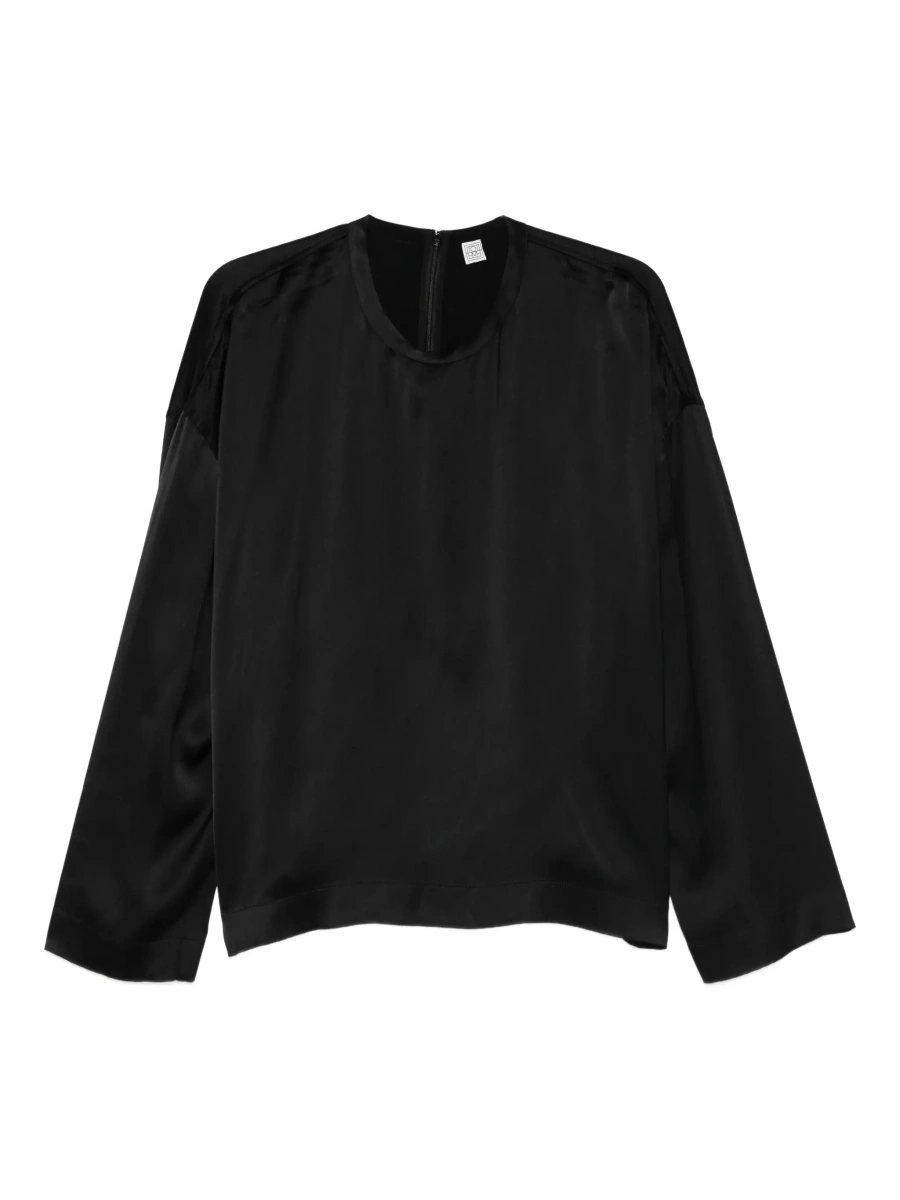 Bluza TOTEME neagra din vascoza - Img 8