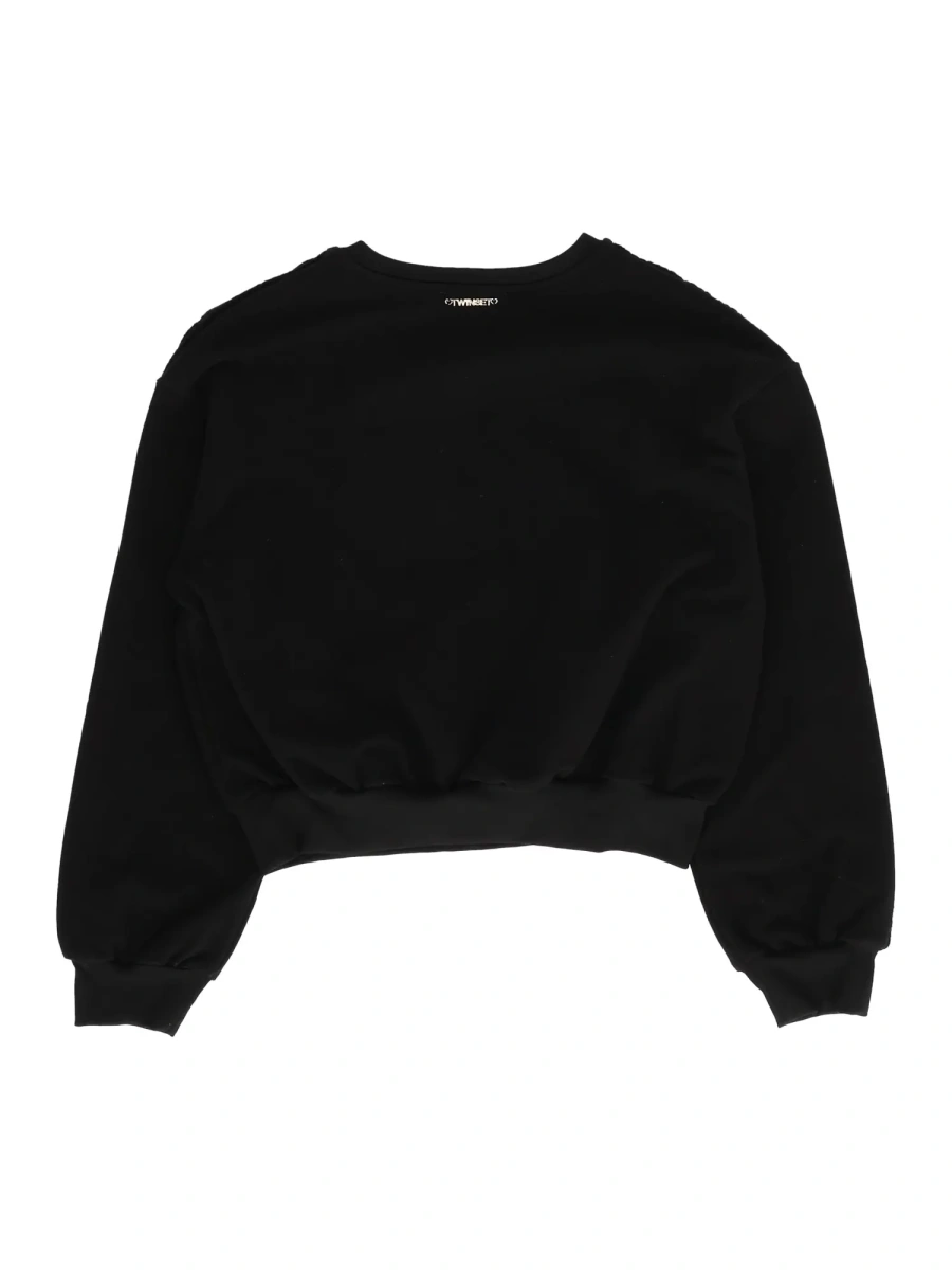 Bluza trening Cable-knit detail crewneck sweatshirt - Img 2