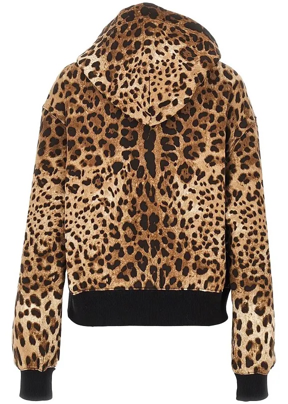 Bluza trening Leo-print hoodie - Img 3