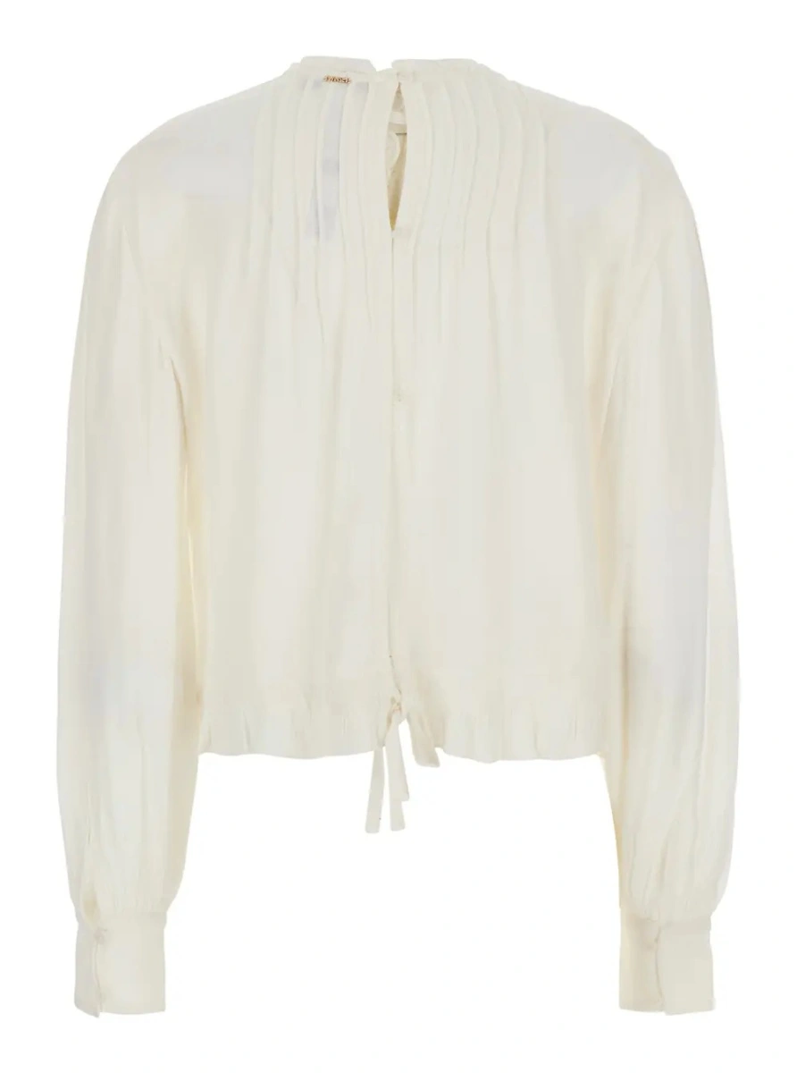 Bluza TWINSET alba din vascoza - Img 2