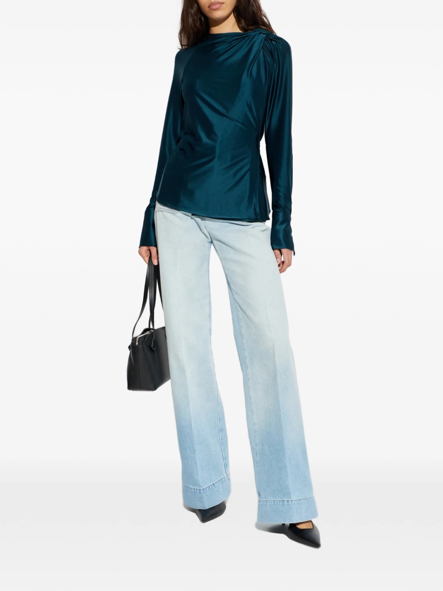 Bluza Victoria Beckham albastra - Img 2