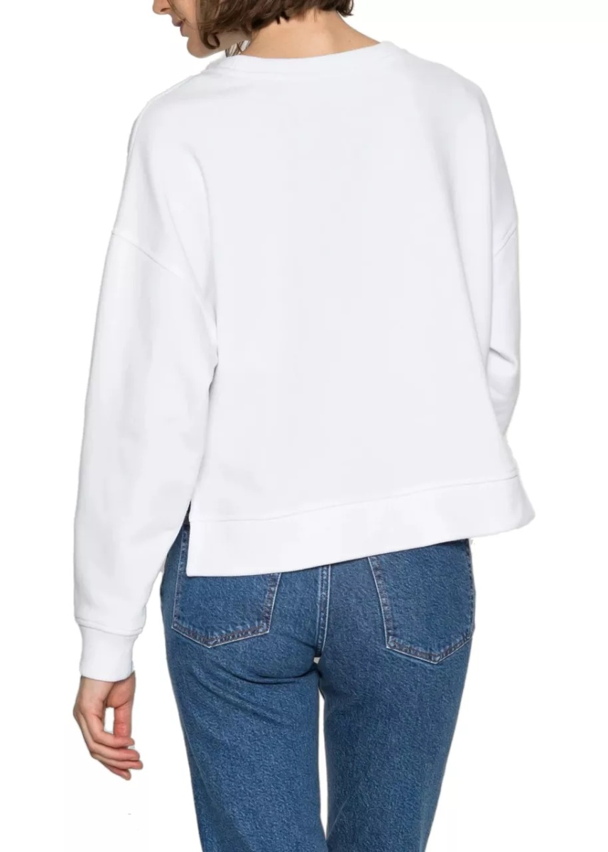 Bluze Feather Open-Neck Sweatshirt WW0WW33084YBR - Img 2