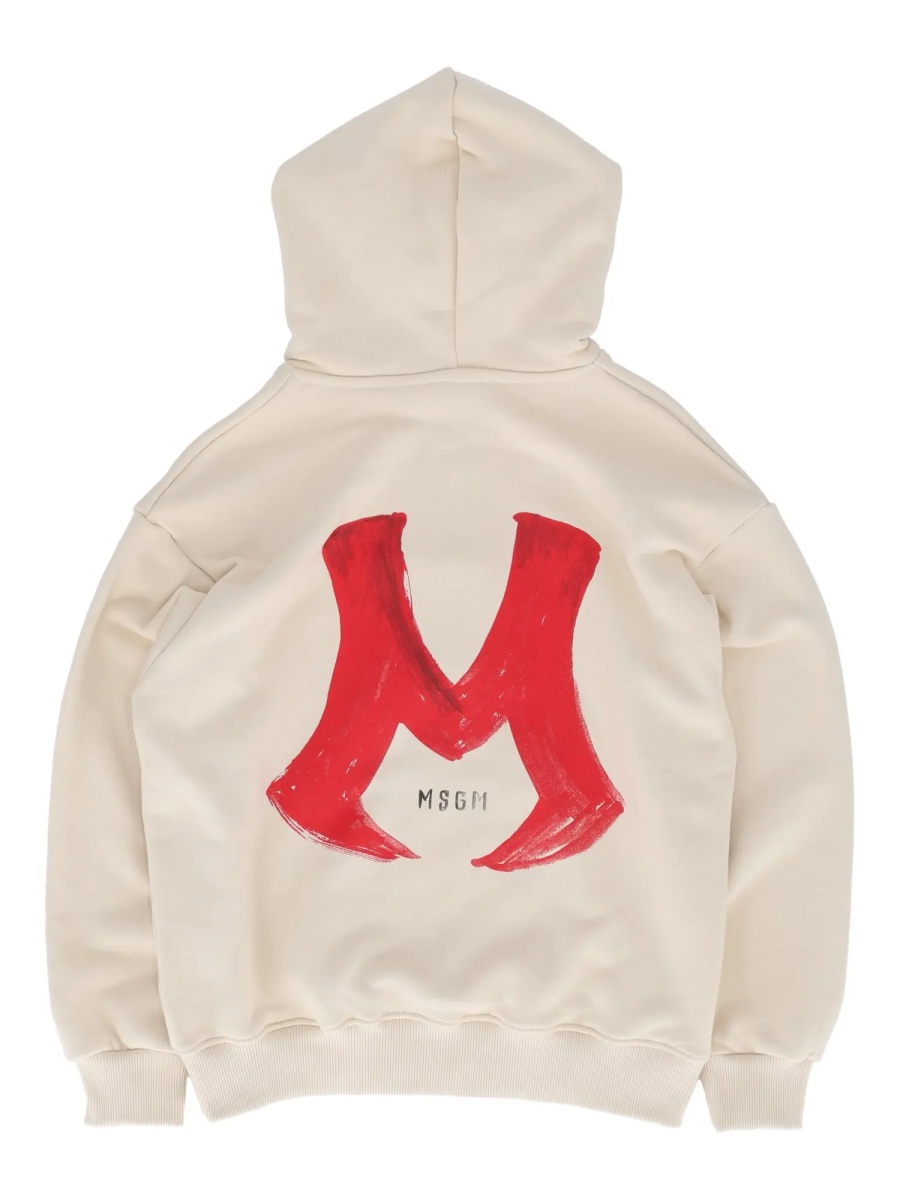 Bluze OVER DIAGONAL FLEECE HOODIE BOY CREMA/CR - Img 2