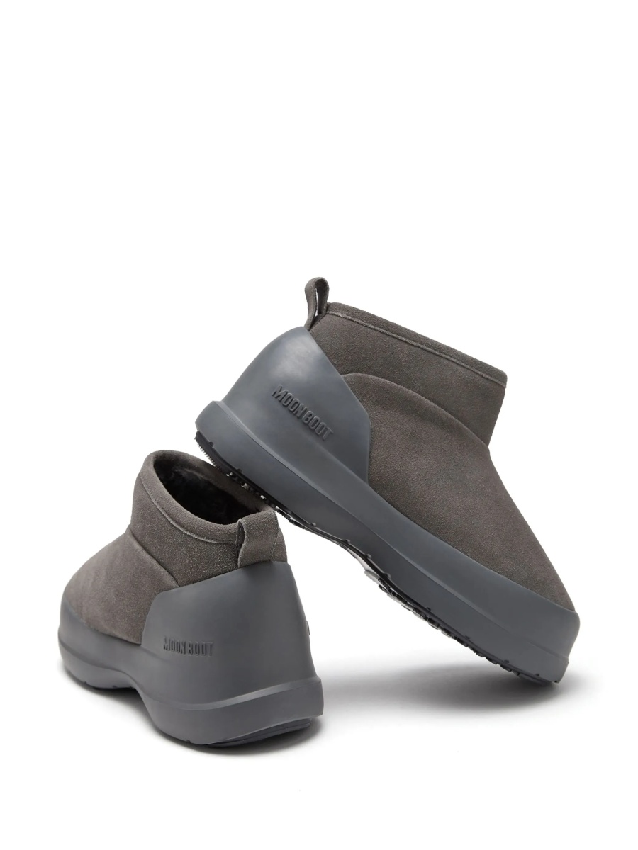 Bocanci Moon Boot gri din piele intoarsa - Img 4