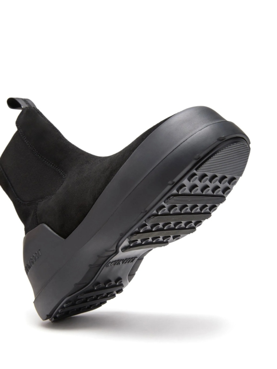 Bocanci Moon Boot negri din piele intoarsa si polyester - Img 4