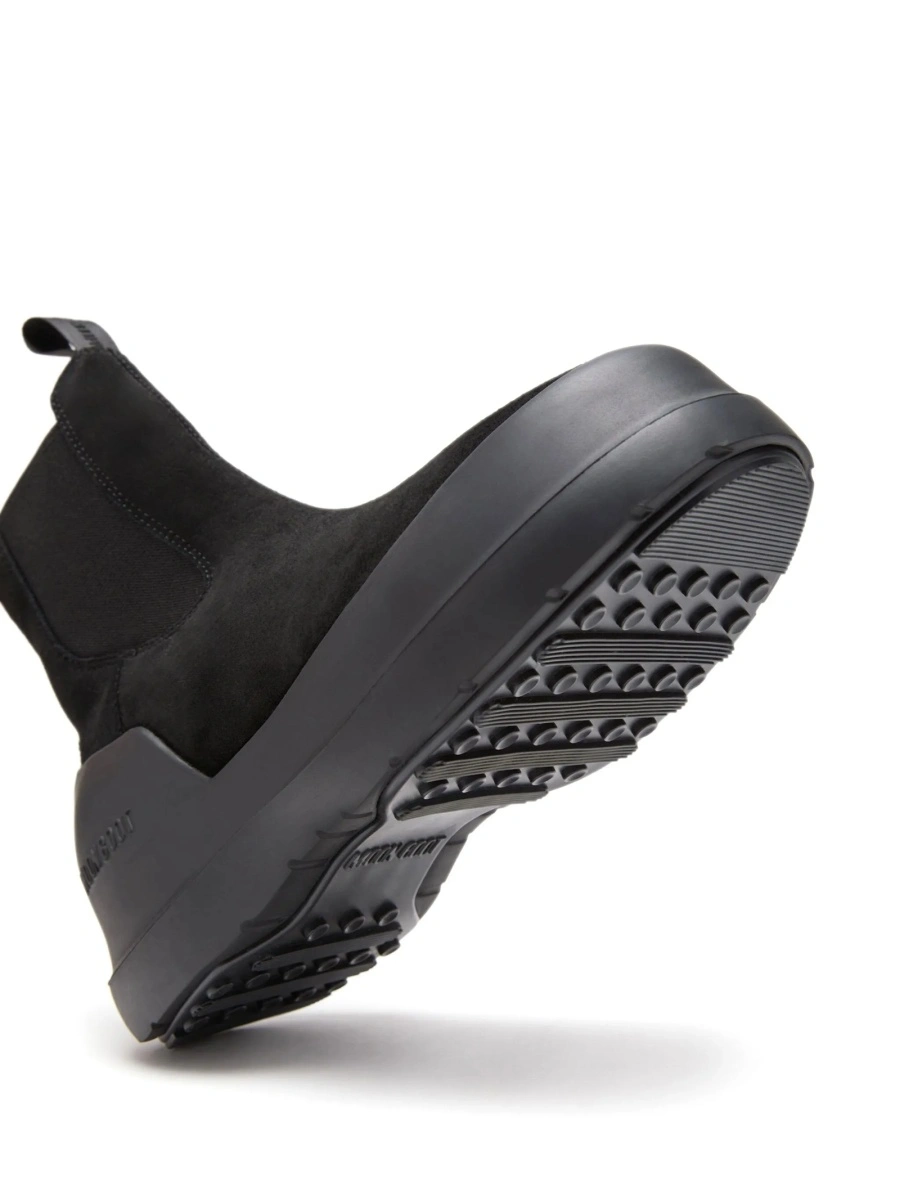Bocanci Moon Boot negri din piele intoarsa si polyester - Img 4