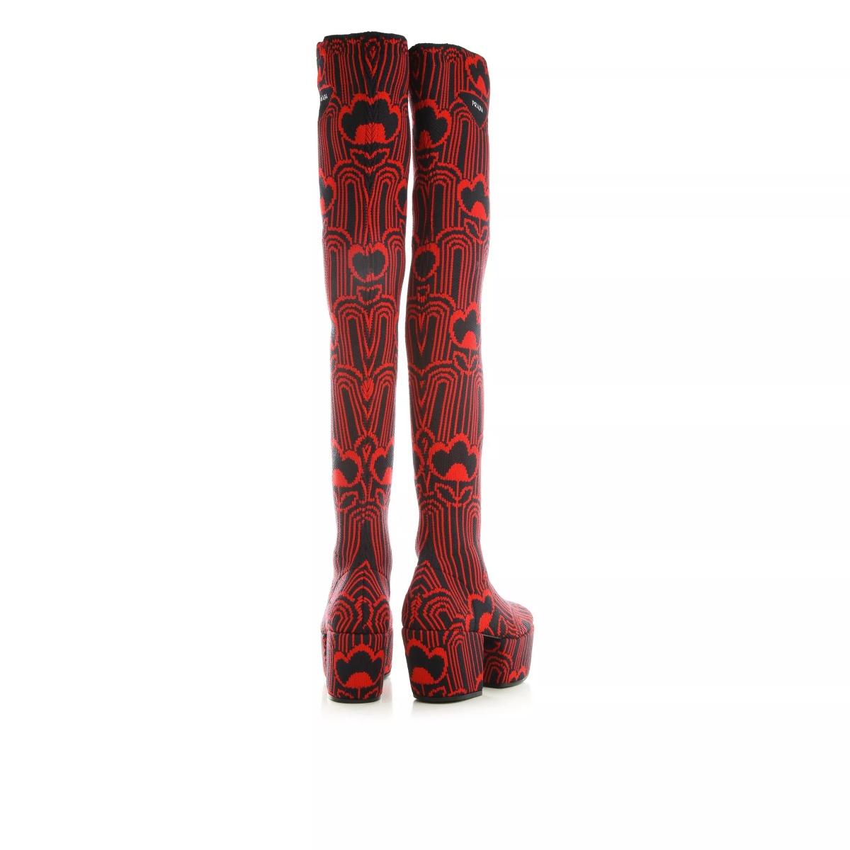 Bocanci Prada Jaquard Embroidered Boots - Img 3
