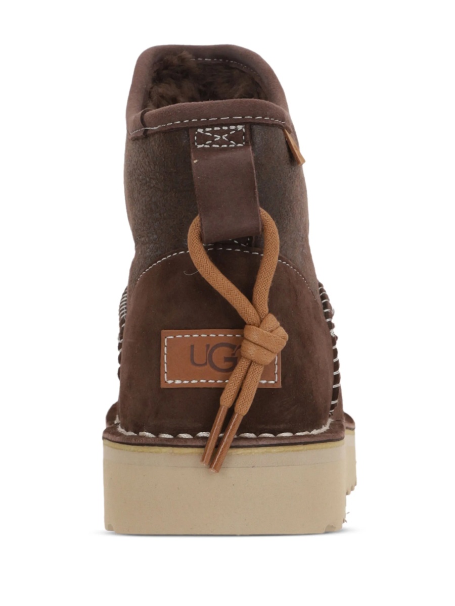 Bocanci UGG maro din piele - Img 3