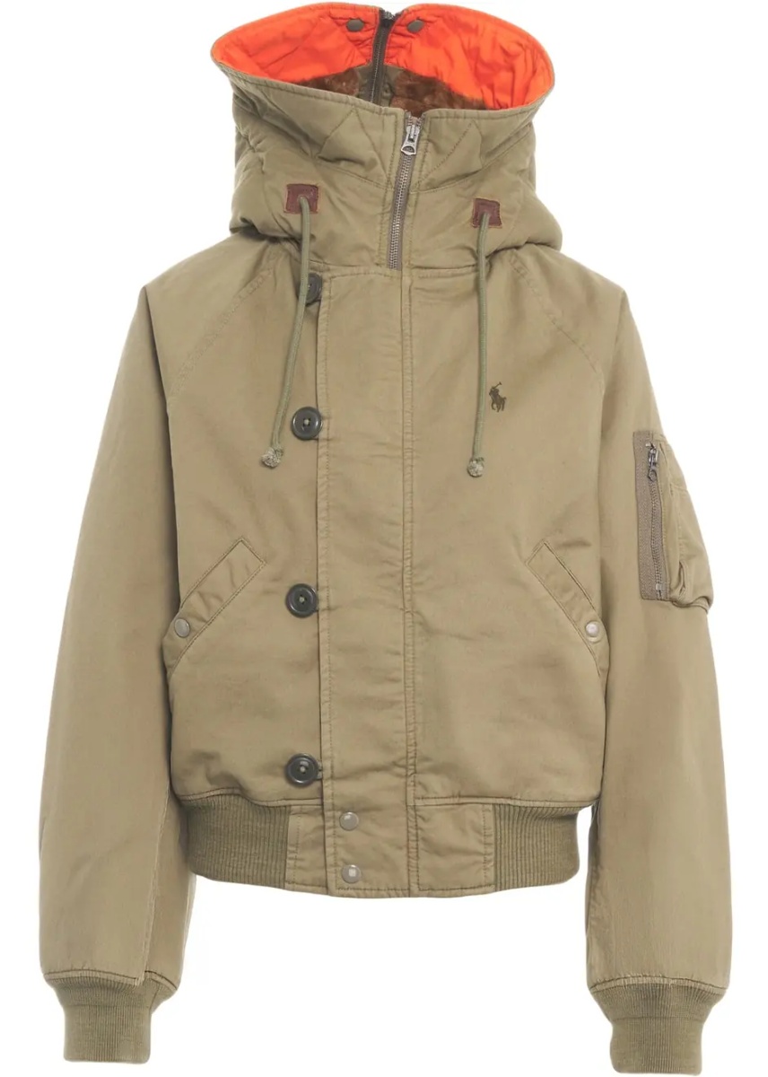 Bomber Bomber jacket with fur hood - Img 3