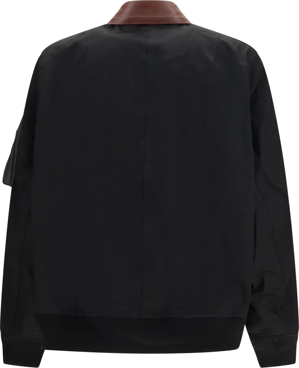 Bomber Cotton Bomber Jacket with leather details - Img 2