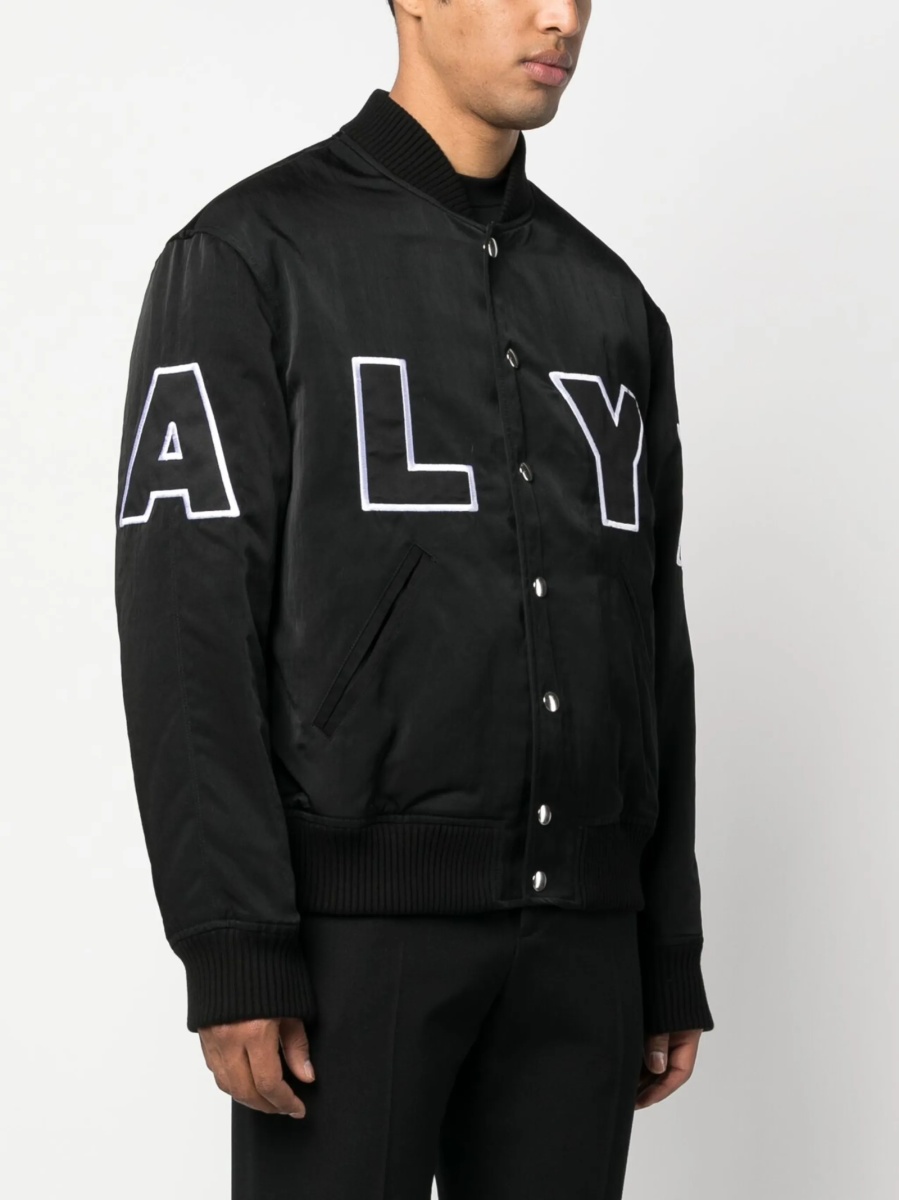 Bomber jacket Alyx neagra din polietilena si poliamida - Img 3
