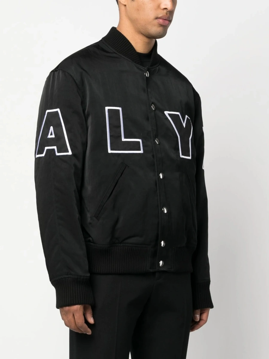 Bomber jacket Alyx neagra din polietilena si poliamida - Img 3