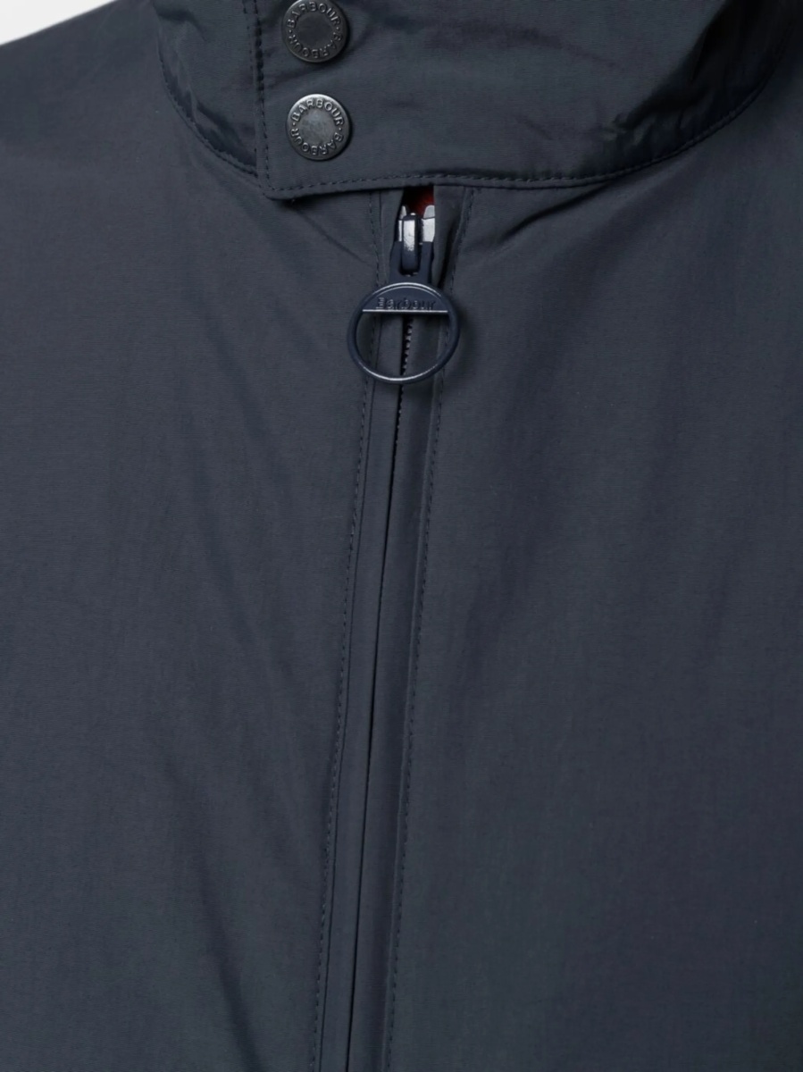 Bomber jacket Barbour neagra din bumbac si poliamida - Img 5