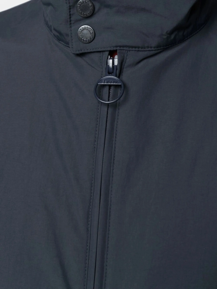 Bomber jacket Barbour neagra din bumbac si poliamida - Img 5