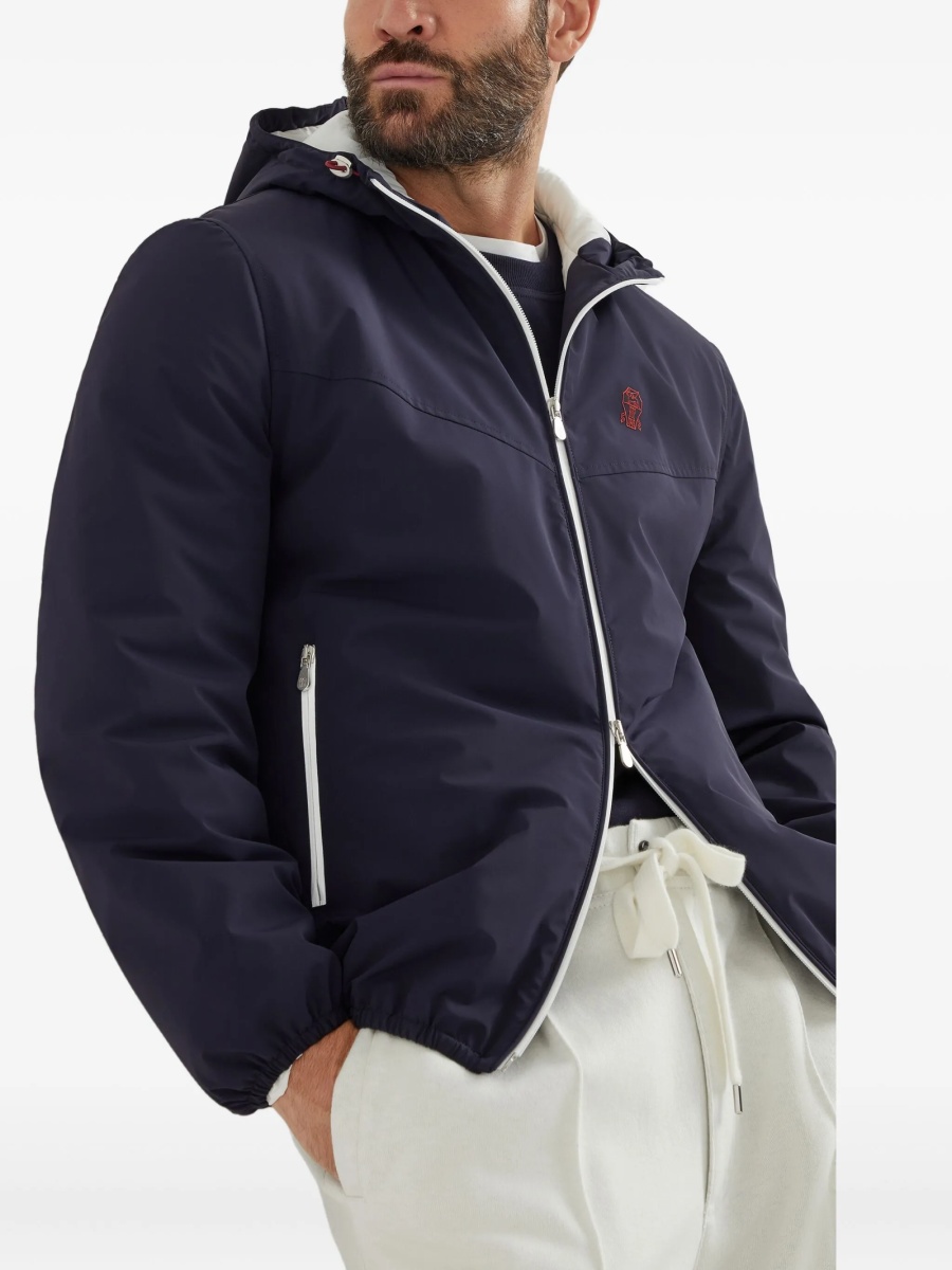 Bomber jacket Brunello Cucinelli albastra - Img 4