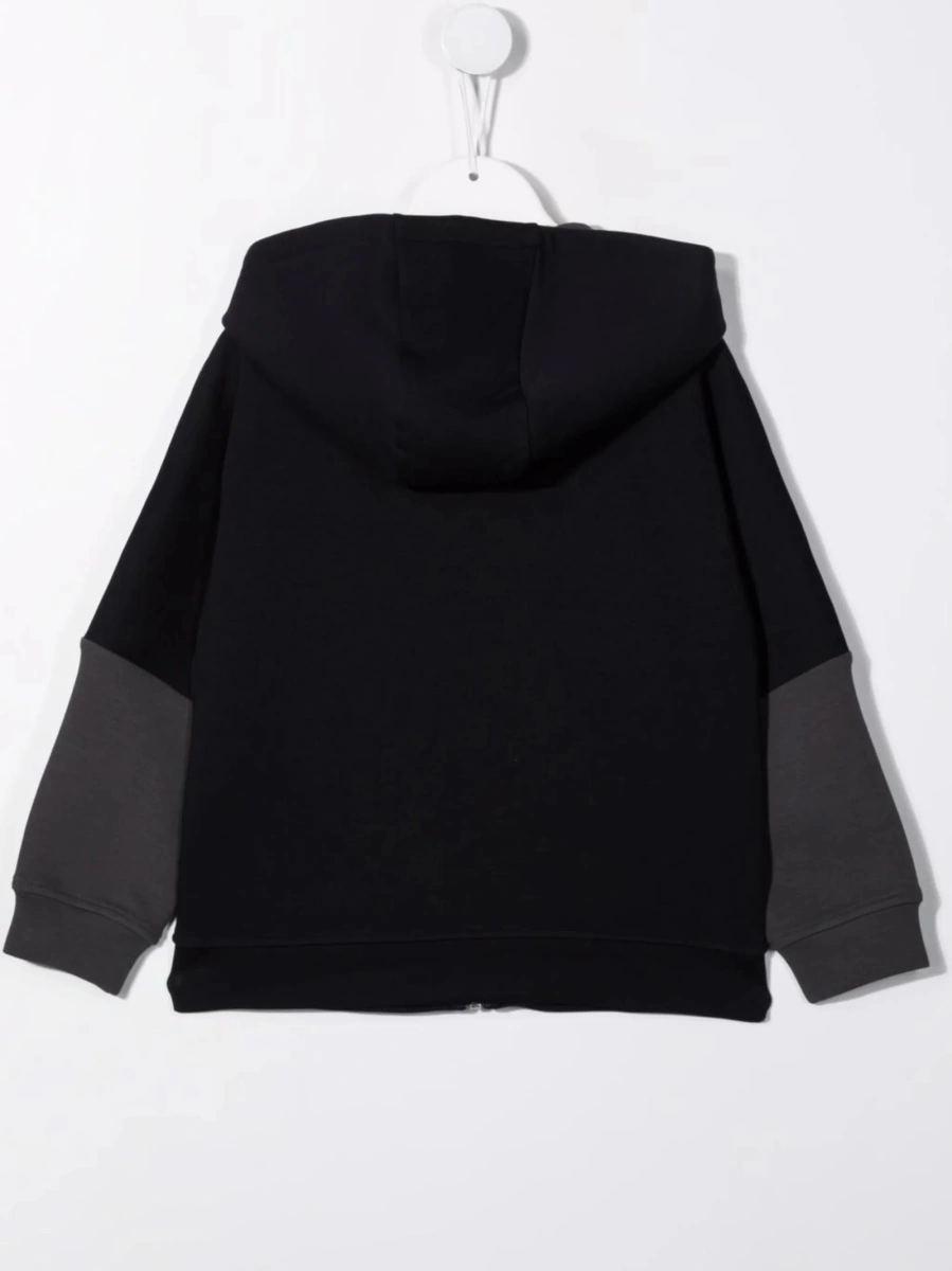 Bomber jacket Emporio Armani albastra din bumbac si polyester - Img 2