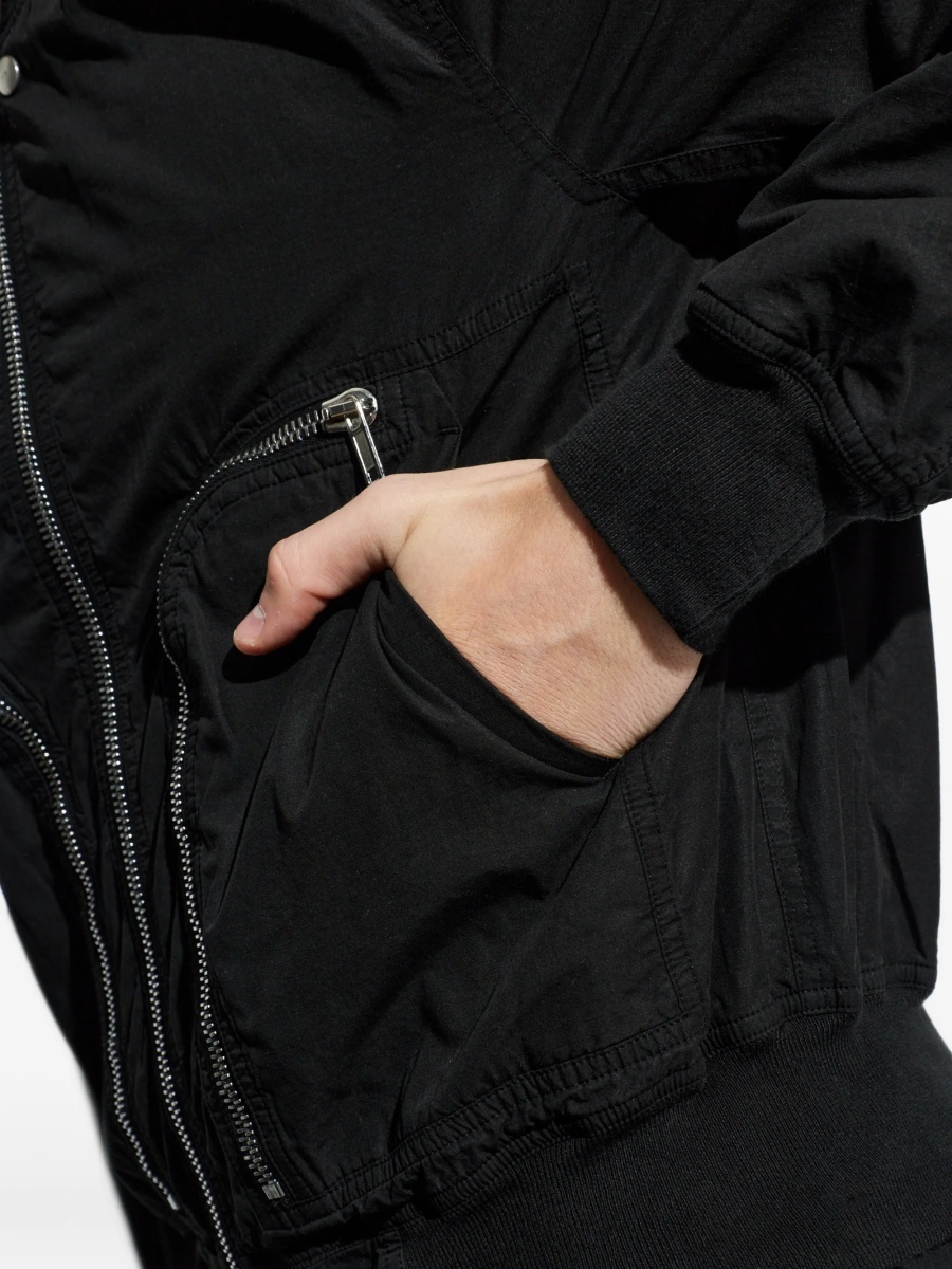 Bomber jacket Rick Owens neagra din bumbac - Img 5