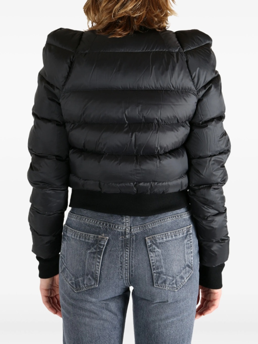 Bomber jacket Rick Owens neagra din lana si nylon - Img 5
