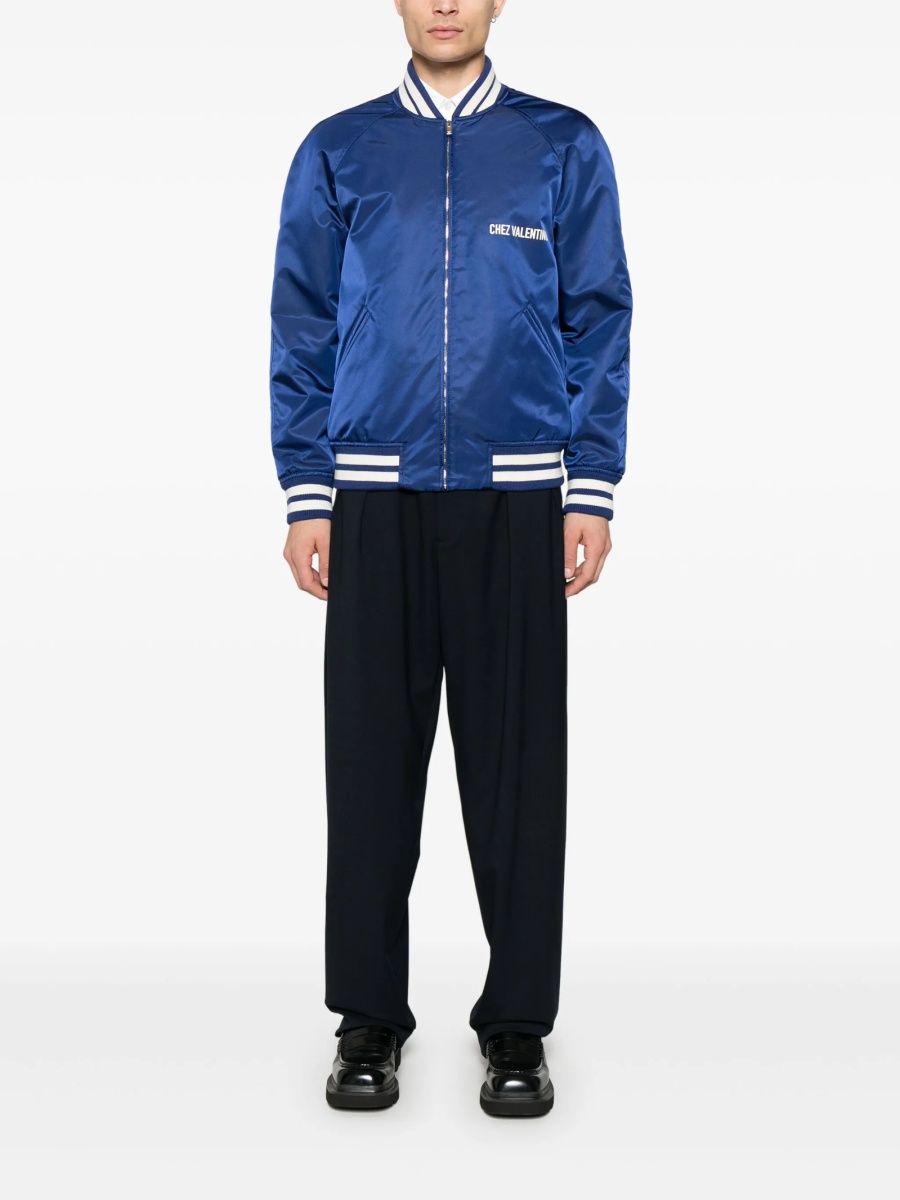 Bomber jacket Valentino Garavani albastra din poliamida - Img 2