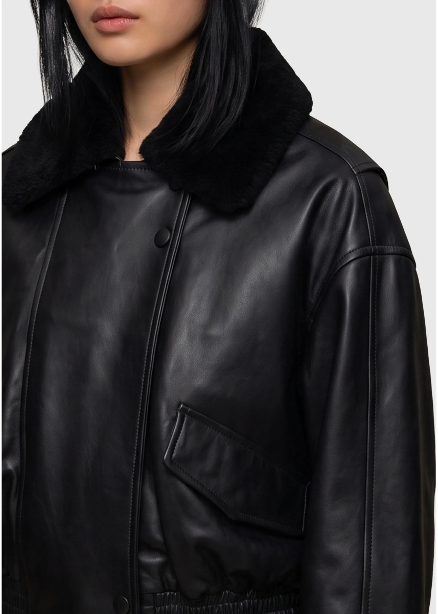 Bomber Leather Iolaila Lane Bomber Jacket - Img 3