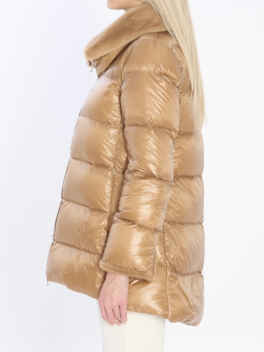 Bomber Light Puffer With Collar Fur - Img 3