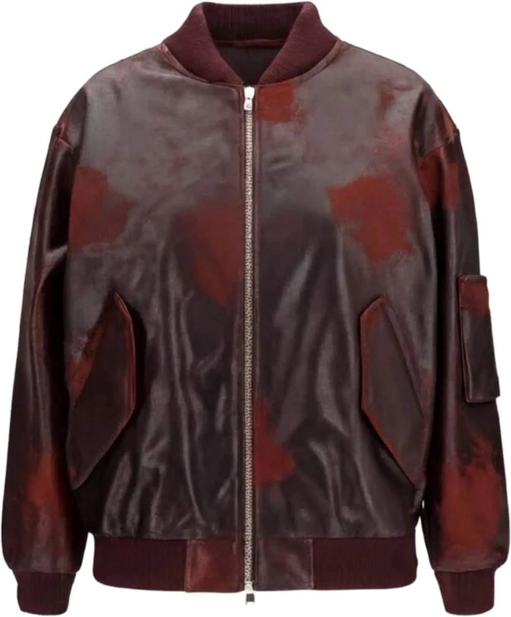 Bomber Oversized crackle nappa Bomber - Img 6